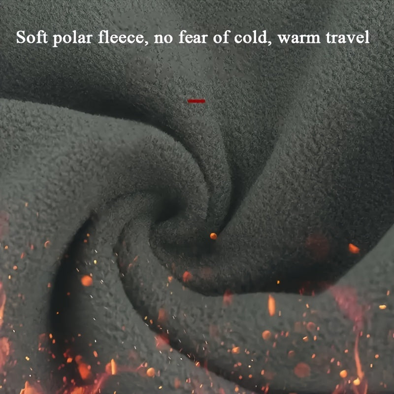 1 Set Winter Essentials Set: Touchscreen-Friendly Gloves, Thick Fleece-Lined Socks & Windproof Balaclava with Ear Protection - 100% Polyester, Warm and Cold Resistant for Outdoor Activities, Winter Clothes