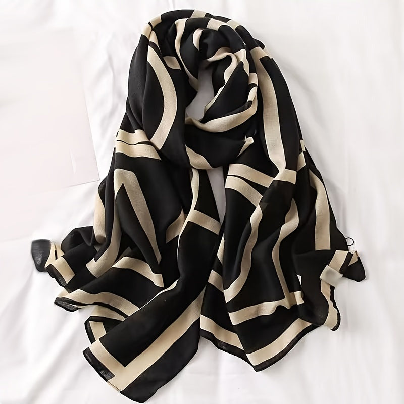 [Warm Scarf] Winter Warm Lightweight Scarf For Women | Imitation Silk Shawl Neckerchief Wrap