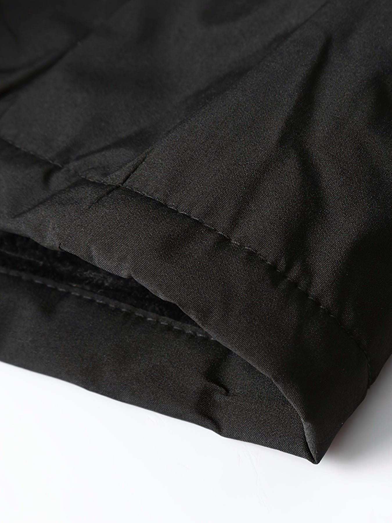 Men's Heavy-Duty Windproof Winter Jacket with Full-Zip Hooded Hoodie, & Snowboard Coat - Machine Washable Cold Weather Gear, Long Sleeve Zippered Pockets (No Belt) for Hiking, Snow Travel - Black/Blue Color Options (