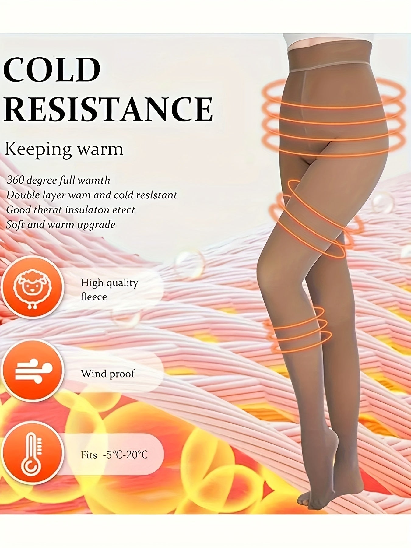 3pcs Women's Winter -lined Tights, Autumn And Winter Warm Pantyhose, Soft Stretch, High-waisted Design Thickened Leggings, Seasonal Tights, Cold Weather Wear, Seamless Fit, Elegant Hosiery, Comfortable Fit, Durable Material,