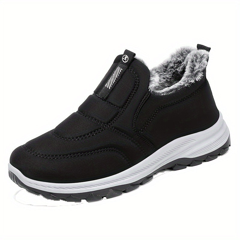 New Women'S Fleece-Lined Outdoor Casual Sneakers, Short Boots Warm And Non-Slip Suitable for All Four Seasons