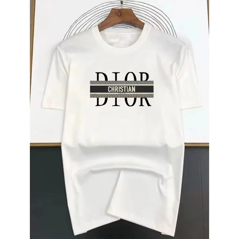 Latest Round Neck Letter Print Large Size Loose Women's T-shirt Pure Cotton Half Sleeve Fashion Casual Women Short Sleeve