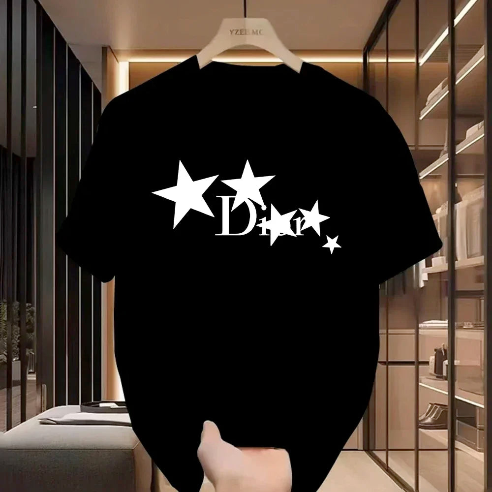 Women Casual T-Shirt Harajuku Y2k Designer Ladies Luxury Tees Female Vintage Trendy Pullover T Shirts women clothing y2k clothes