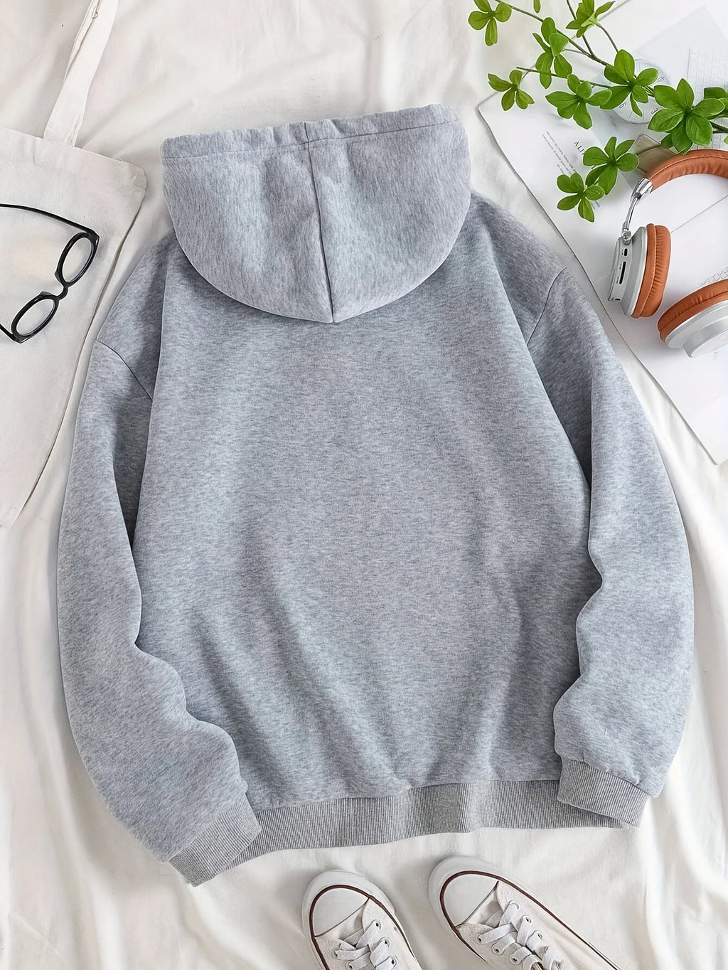 Women'S Vintage Inspired Calvin Letter Print Hoodie Long Sleeve Kangaroo Pocket with Calvin Design Casual Wear Hoodie Vintage