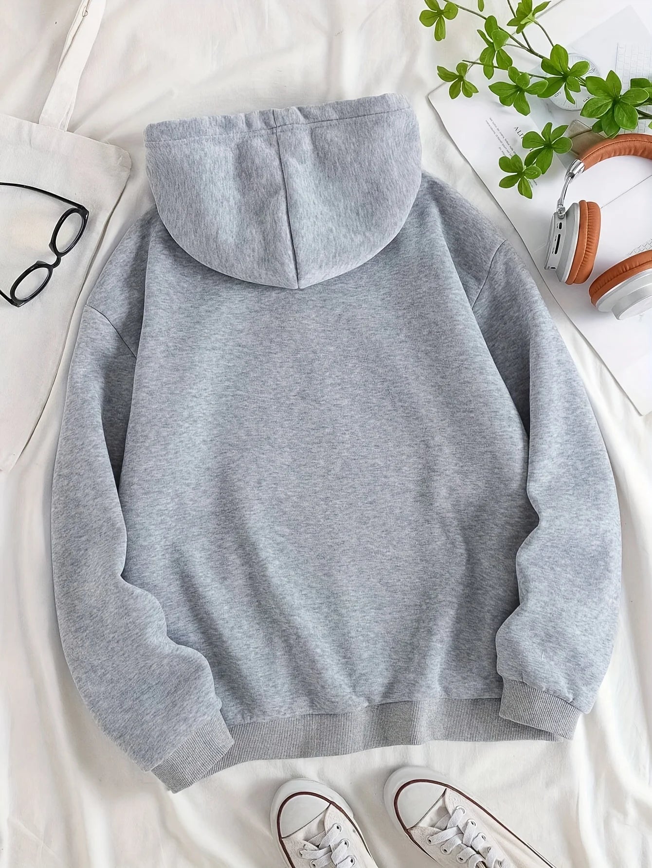 Women'S Vintage Inspired Calvin Letter Print Hoodie Long Sleeve Kangaroo Pocket with Calvin Design Casual Wear Hoodie Vintage