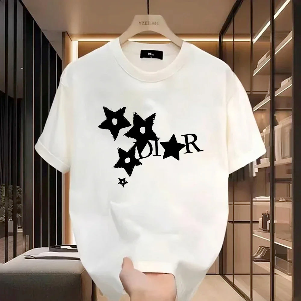 Women Casual T-Shirt Harajuku Y2k Designer Ladies Luxury Tees Female Vintage Trendy Pullover T Shirts women clothing y2k clothes