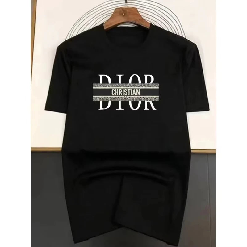 Latest Round Neck Letter Print Large Size Loose Women's T-shirt Pure Cotton Half Sleeve Fashion Casual Women Short Sleeve