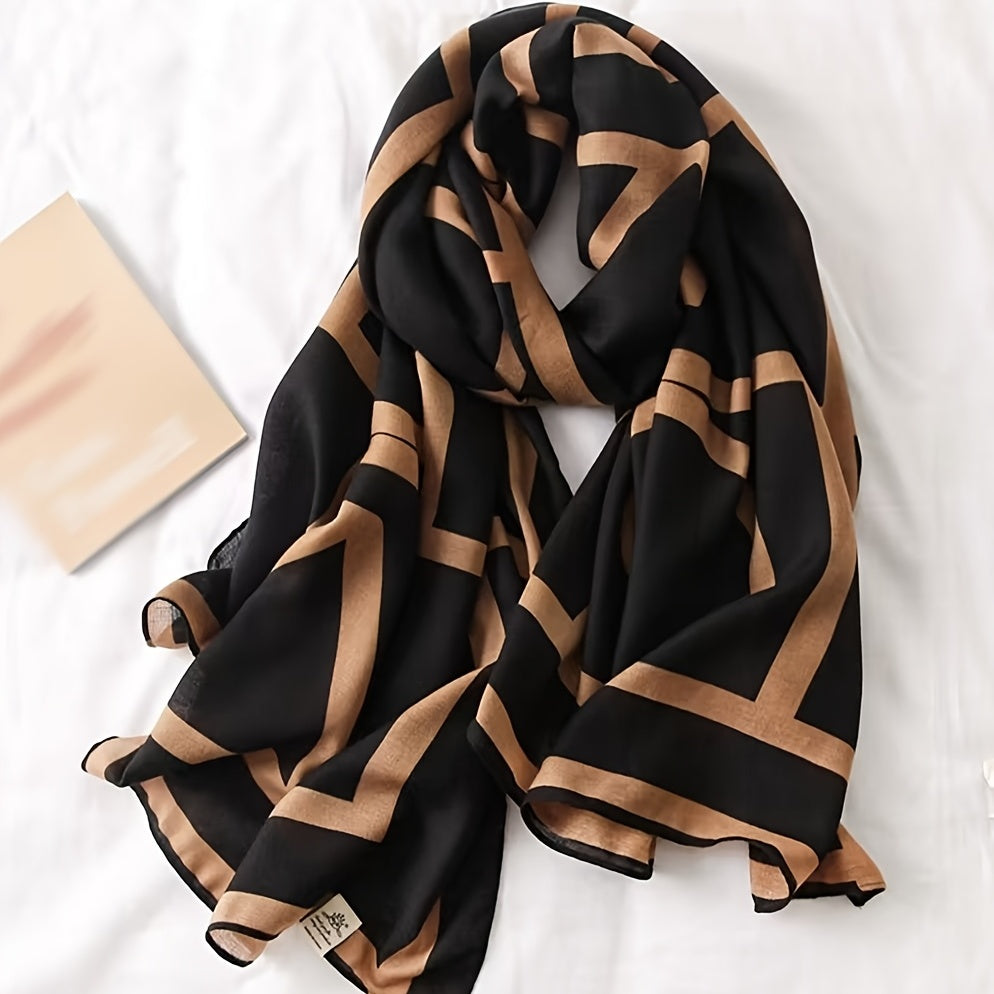 [Warm Scarf] Winter Warm Lightweight Scarf For Women | Imitation Silk Shawl Neckerchief Wrap